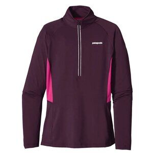 Patagonia All Weather Top Women’s Large Purple 1/2 Zip EUC